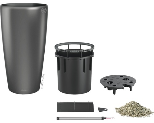 Komponenty květináče se zavlažovacím systémem