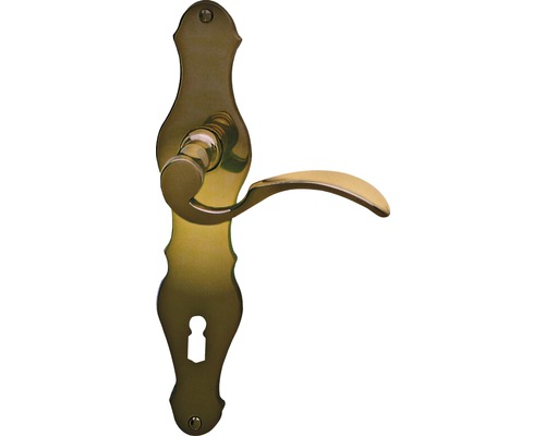 Kovová klika se štítkem pro klíč