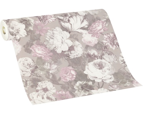 Role tapety s květinovým vzorem