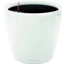 Bílá květináč s zavlažovacím systémem