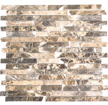 Mozaika z přírodního kamene MOS BRICK 2909 30,5x32,5 cm hnědá-thumb-0
