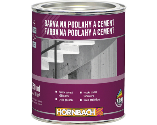 Barva na podlahy a cement HORNBACH 0,75 l RAL 7016 antracitová šedá
