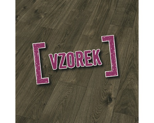 Vzorek laminátové podlahy s dřevěným vzhledem