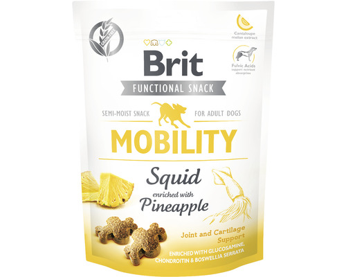 Pamlsky pro psy Brit Care Dog Functional Snack Mobility Squid 150 g