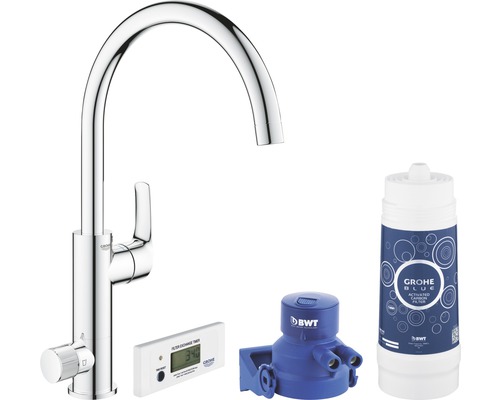 Kuchyňská baterie Grohe Blue s filtrem, hlavicí filtru, filtrační patronou a časovačem