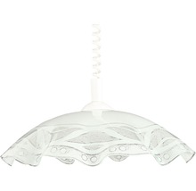 Lustr LUXERA "Skleněná sukýnka" E27 1x60 W bílý