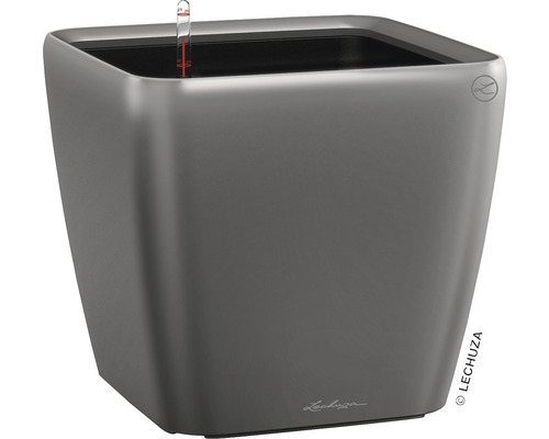 Čtvercový květináč s ukazatelem hladiny vody pro vnitřní i venkovní použití