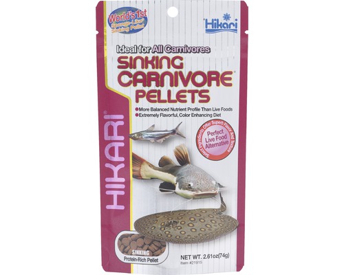 Krmivo pro ryby Hikari Sinking Carnivore Pellets 74 g