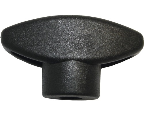 Křídlová matice M6 Ø 40 mm černá 20 kusů