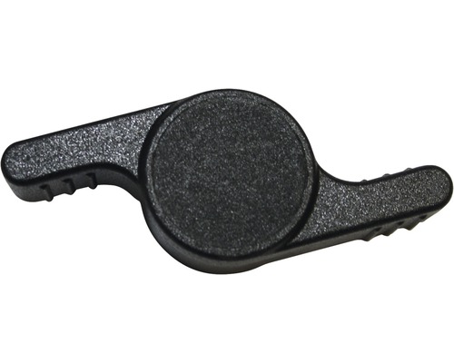 Křídlová matice M6 Ø 48 mm černá, 20 kusů