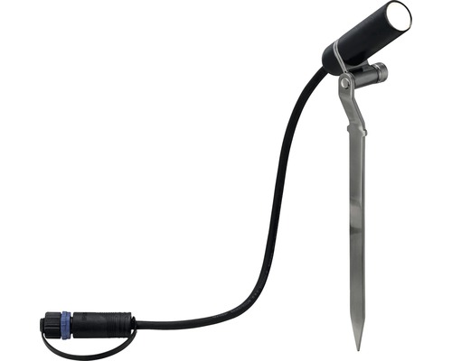 Zahradní reflektor se zemním hrotem a připojovacím kabelem