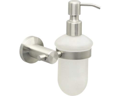 Nástěnný dávkovač mýdla ze skla a kovu