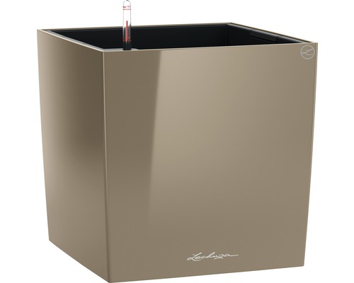 Čtvercový květináč s ukazatelem hladiny vody