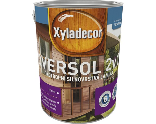 Lazura na dřevo Xyladecor Oversol přírodní dřevo 5 l Xyladecor Oversol 2v1 lazura na ochranu dřeva v exteriéru v plechovce