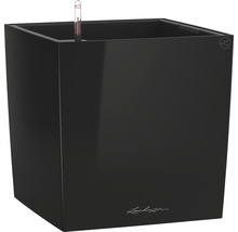 Černý květináč Lechuza s ukazatelem hladiny vody