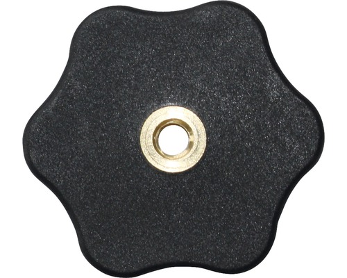 Hvězdicová rukojeť matice plochá M6 Ø 50 mm, 20 kusů