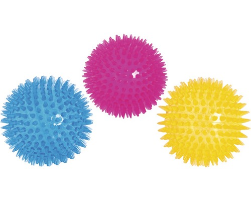 Hračka pro psy míček s bodlinami 8 cm, různé barvy-0