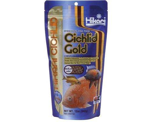 Krmivo pro cichlidy HIKARI Cichlid Gold sinking medium 342 g Hikari Cichlid Gold krmivo pro ryby, 342 gramů