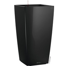 Černá, vysoká nádoba na rostliny pro vnitřní i venkovní použití