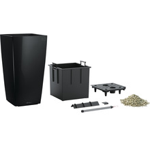 Černý květináč s příslušenstvím