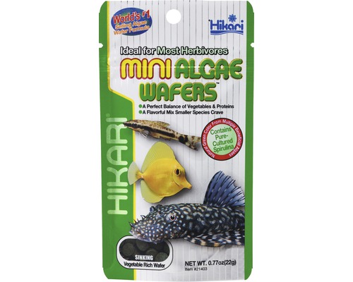 Krmivo pro ryby HIKARI Tropical Mini Algae Wafers 22 g Hikari Mini Algae Wafers krmivo pro ryby býložravce