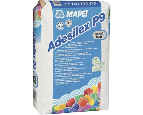 Lepidlo na obklady a dlažbu MAPEI Adesilex P9 C2TE mrazuvzdorné 25 kg šedé