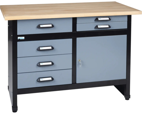 Pracovní stůl Küpper 1200x840x600 mm, 6 zásuvek, 1 dvířka Pracovní stůl Küpper 1200x840x600 mm, 6 zásuvek, 1 dvířka
