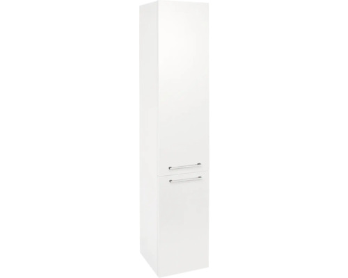 Vysoká skříňka Somero lesklá bílá výška 150 cm šířka 30 cm s možností montáže vlevo/vpravo-0