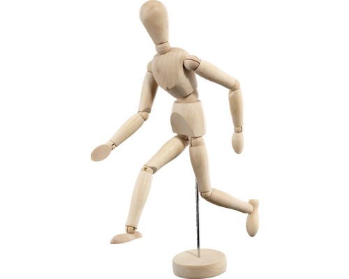 Model lidského těla, dřevo 30 cm