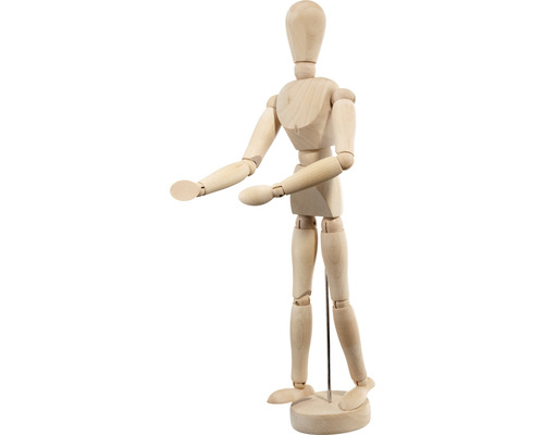Dřevěná kloubová figurína pro umělecké účely