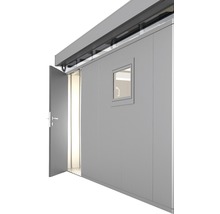 Přídavné dveře 95 x 200 cm levé pro zahradní domky Biohort CasaNova stříbrné metalické-thumb-0