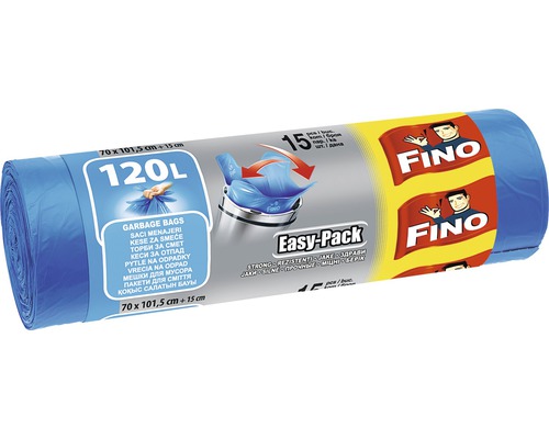 Pytle na odpadky FINO Easy pack, 120 l / 15 ks