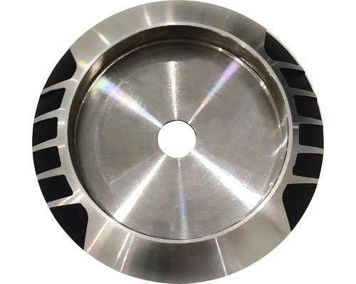 Kovová korunka na vodní dýmku s centrálním otvorem