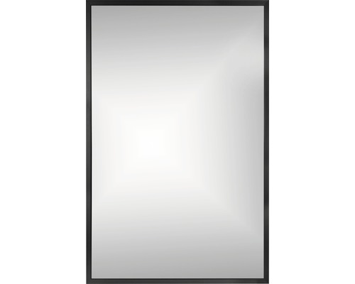 Zrcadlo do koupelny v rámu 65 x 100 cm černé-0