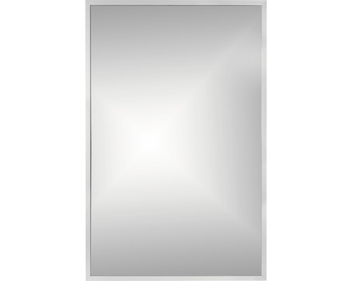 Zrcadlo do koupelny v rámu 65 x 100 cm stříbrné-0