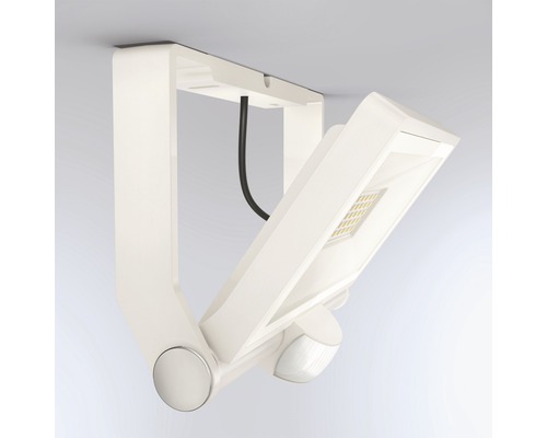 Bílé venkovní LED svítidlo s pohybovým senzorem pro montáž na strop