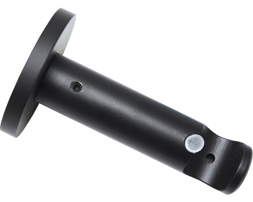 Nástěnný držák Memphis, 1 tyč, černý, Ø 16 mm