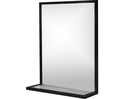 Obdélníkové zrcadlo s poličkou