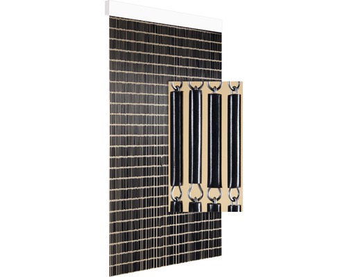 Závěs do dveří HULZEN 90x210 cm šedý Lamelový závěs se šňůrami a vodicí lištou