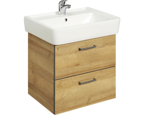 Umyvadlo se skříňkou a dvěma zásuvkami