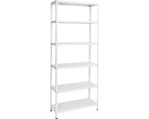 Kovový regál Kovona Standard ECO 1800x750x300 mm 6 polic bílý Kovový regál Kovona Standard ECO 1800x750x300 mm 6 polic bílý