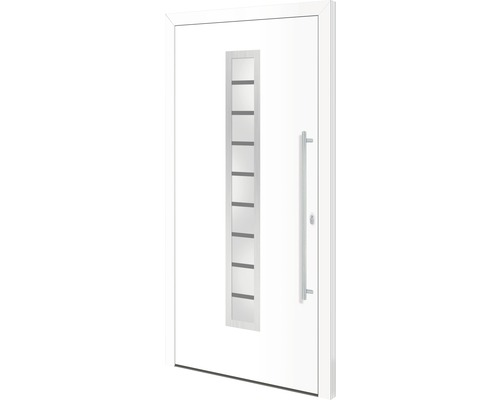 Hliníkové vchodové dveře Kentucky 110x210 cm P bílé