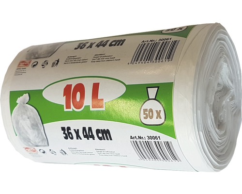 Role pytlů na odpad, 10 litrů, 50 kusů