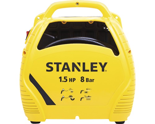 Kompresor Stanley s výkonem 1,5 koní a tlakem 8 barů