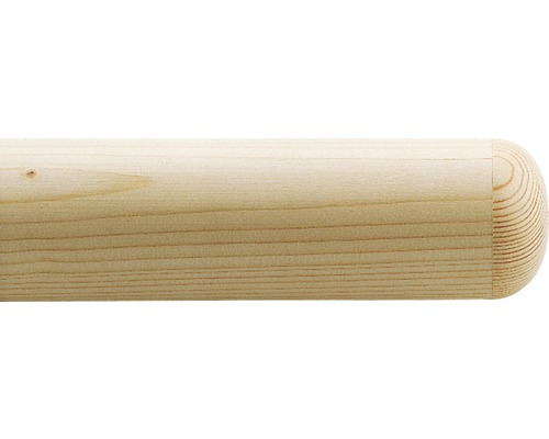 Konec dřevěné kulaté tyče