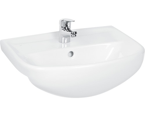 Umyvadlo Jika Lyra plus 60x46 cm otvor pro baterii uprostřed H8133830001041 Bílé keramické umývátko s baterií