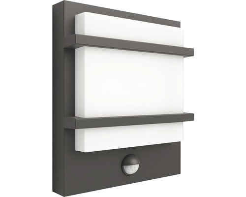 Moderní venkovní nástěnné svítidlo s pohybovým senzorem