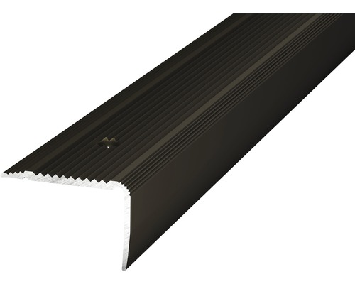 ALU schodový profil NOVA bronz 1m 30x20mm šroubovací (předvrtaný)-0