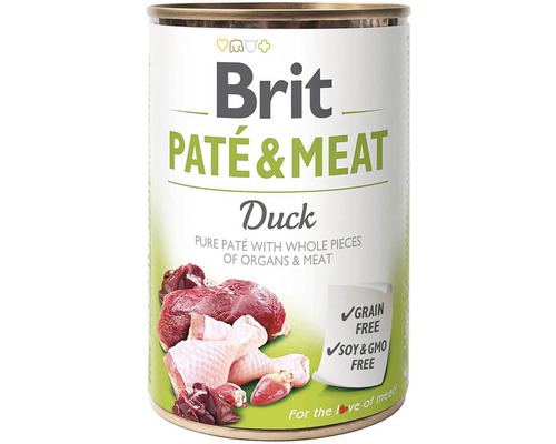 Konzerva pro psy Brit Paté & Meat Duck 800 g