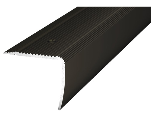 ALU schodový profil NOVA bronz 1m 35x30mm šroubovací(předvrtaný)-0